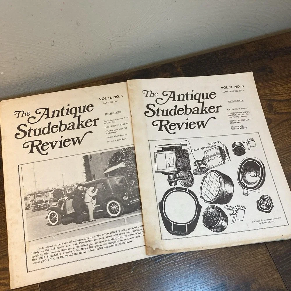 The Antique‎ Studebaker Review 12 Issues Lot 1972-1982 Vtg Classic Cars Ephemera